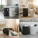 Kit Econômico (2x) Cesto de Roupa Suja Dobrável Organizador Multiuso em Linho