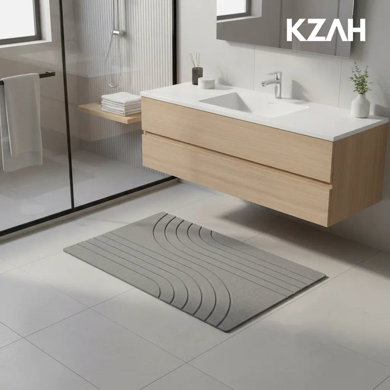 Tapete de Banheiro Diatomita Ultra Absorvente com Secagem Instantânea